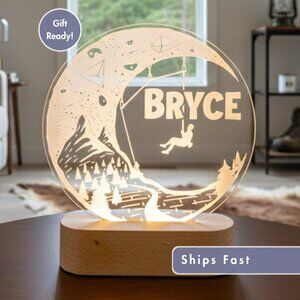 Personalized Rock Climber LED Night Light – Cool Room Decor for Climbers